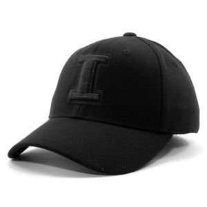   Fighting Illini NCAA Black on Black Tonal Hat