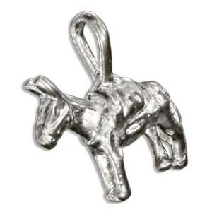  Sterling Silver Small Mule Pendant. Jewelry