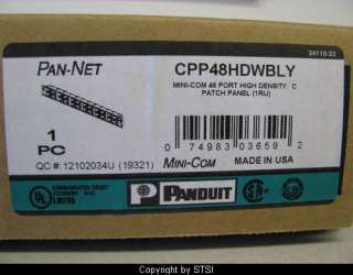 Panduit CPP48HDWBLY 48 Port Modular Patch Panel ~STSI 074983978984 