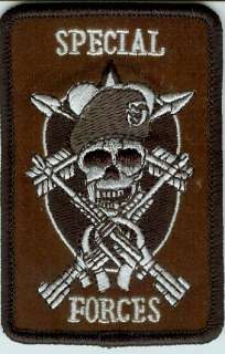 Special Forces Green Beret Skull Tactical Army Patch(2)  
