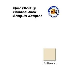  Leviton AC837 BDR Acenti Red Banana Jack QuickPort Snap In 