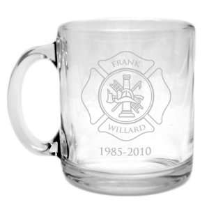  Firefighters Glass Coffee Mug