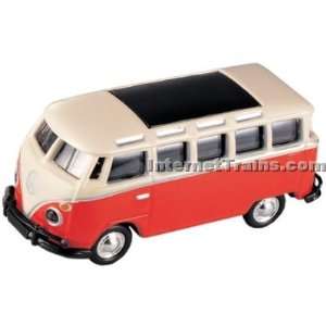  Model Power HO Scale VW Bus   Red/White Toys & Games
