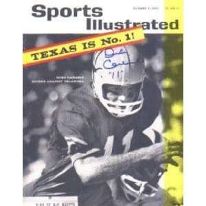Duke Carlisle autographed Sports Illustrated Magazine (Texas)  