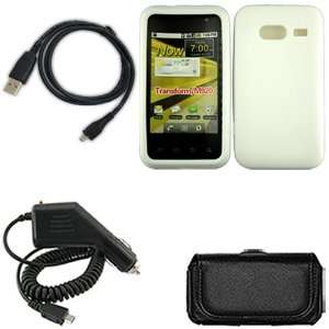  iFase Brand Huawei Activa M920 Combo Solid White Silicon 