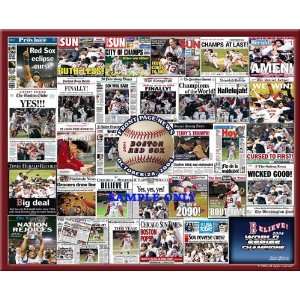  Boston Red Sox 20x16 Newspaper Poster Collage Everything 