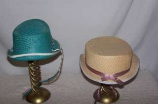 Vintage Kids Woven Straw Like Hats  