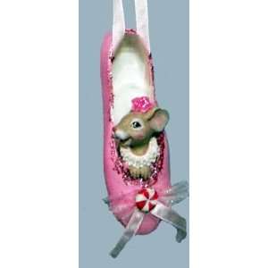  Mouse in Ballet Slipper Ornament