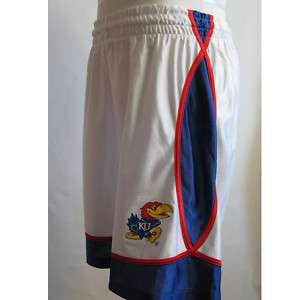 NWT KANSAS basketball shorts pants S M L XL 2XL White  
