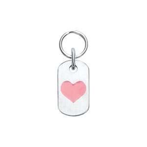  Dog Tag with Heart   Small