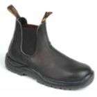 Blundstone Mens Safety Boot Black Leather Steel Toe #163 Wide Widths 