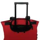 Olympia Solid Rolling Shopping Tote   Color Red