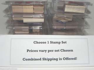 Stampin Up CHOOSE Your Stamp Set   Pick any 1 Set  