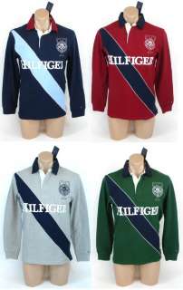 NEW NWT TOMMY HILFIGER MENS CLASSIC FIT LONG SLEEVE BIG LOGO POLO 