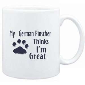  Mug White  MY German Pinscher THINKS I AM GREAT  Dogs 