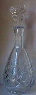   trim 10 3 4 tall cordial decanter with stopper in excellent condition