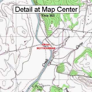 USGS Topographic Quadrangle Map   Elkton, Tennessee (Folded/Waterproof 