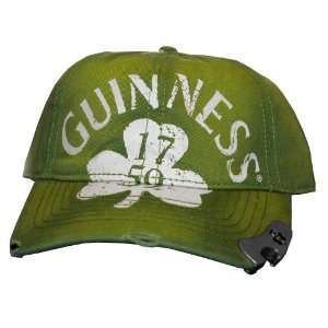  Guinness Distressed Adjustable Bottle Opener Hat Sports 