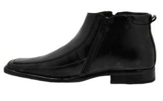 Tapper Squre Moc Toe Dress Ankle Boot Zipper M3 627 Black 67 Men 