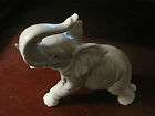 PORCELAIN ELEPHANT 6 INCHES GREY AND WHITE BY OMC JAPAN USED