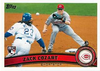 2011 Topps Update #US247 Zack Cozart RC Cincinnati Reds NM  