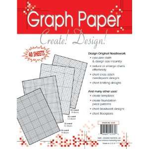  Needlework 8.5x11 Graph Paper 40 Pack Arts, Crafts 
