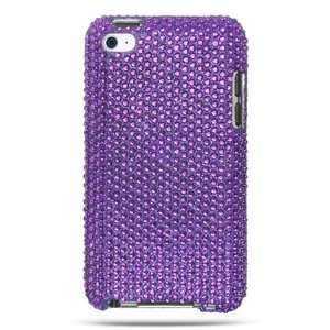  Ipod Touch 4 Full Diamond Case Purple  Players & Accessories