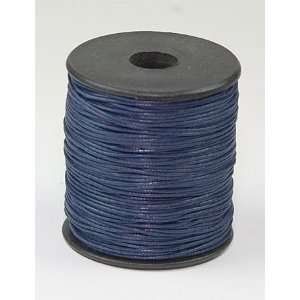  Dark Blue Waxed Beading Cord 1mm Thick 