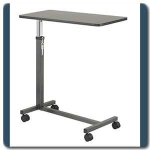 Non Tilt Overbed Table / Hospital Computer Table with Silver Vein 