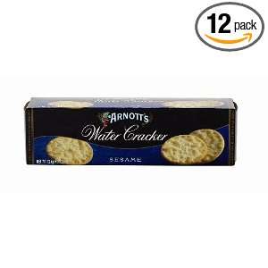 Arnotts Sesame Water Cracker, 4.4 Ounce Boxes (Pack of 12)  