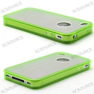 Pcs Gel bumper TPU case silicone skin cover for apple iphone 4S CDMA 