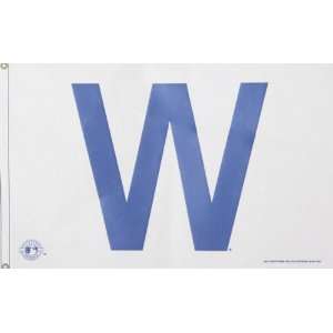 Chicago Cubs Official White W Flag