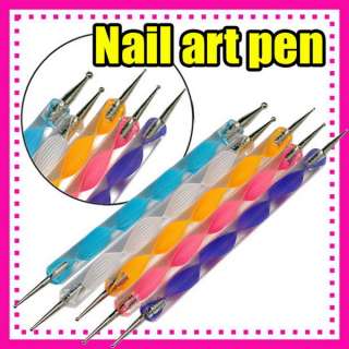 Way Dotting Pen 5Pcs Nail art Tool Paint Manicure 368  