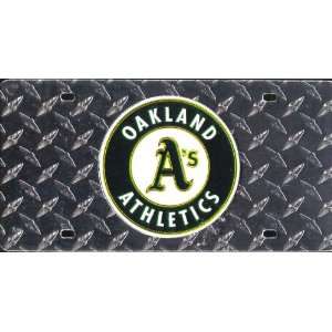  Oakland Athletics Deluxe Diamond Plate Laser Cut License 