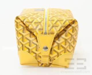 Goyard Yellow Coated Canvas & Leather Boeing 25 Cosmetic Travel Kit 