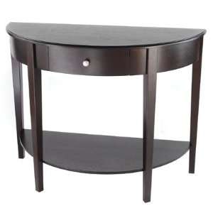  Bay Shore Collection Large Half Moon/Round Hall Table with 