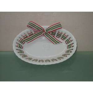  RIBBON PREPPY STRIPE 10OVAL BOWL