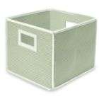 Badger Basket Sage Gingham Folding Storage Cube