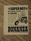 1968 super hot advertisement big bike guts mini bonanza ad
