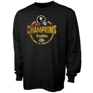 Pittsburgh Steelers 2005 AFC Champions Conference Hit Black Long 