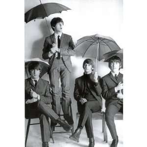  The Beatles Umbrellas Music Poster Print
