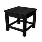   Recycled Earth Friendly Outdoor Patio Club Side Table   Black