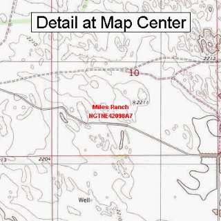  USGS Topographic Quadrangle Map   Miles Ranch, Nebraska 