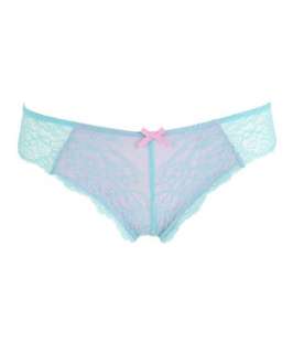 Turquoise (Blue) Lace Brazilian Briefs  239443048  New Look