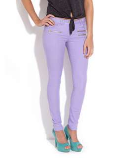 Purple (Purple) 32in Zip Pocket Skinny Jeans  239556656  New Look