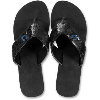 For Bare Feet Indianapolis Colts Womens Sequin Flip Flops    