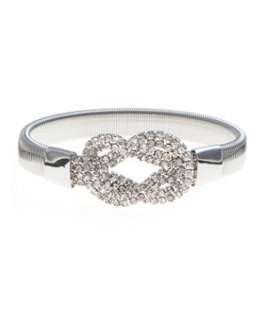 Crystal (Clear) Knot Watch Strap Bracelet  243931490  New Look