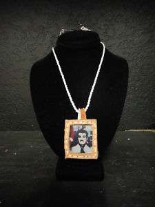 Collar de Jesus Malverde Leather Necklace 24 (adjust)  