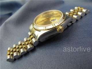  Midsize Rolex Datejust SS & 14kt Gold Ref 68273 Jubilee 9 Mil Serial
