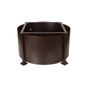  OW Lee Casual Fireside Wrought Iron Fire Pit Round Patio 